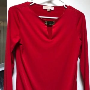 MK red blouse XS 2 for 24